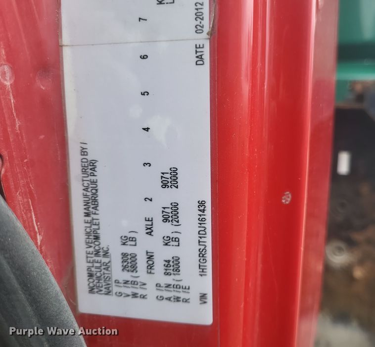 image for item DS5133 2013 International  WorkStar 7600 dump truck