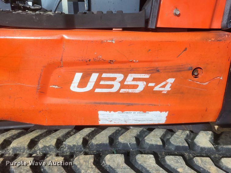 image for item DS5140 2016 Kubota U35-4 mini excavator