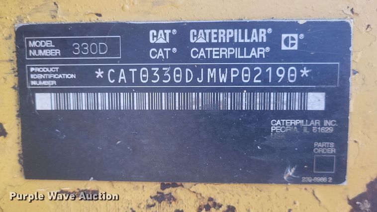 image for item DS5145 2008 Caterpillar  330D excavator