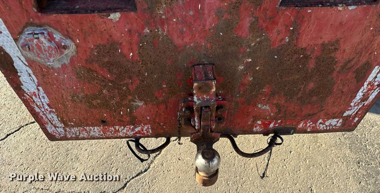 image for item DT2031 1997 Ford  LNT8000 flatbed truck with crane