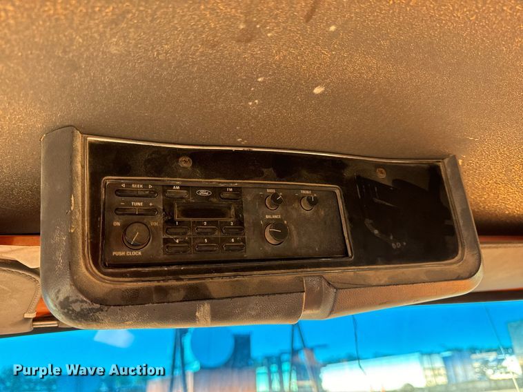 image for item DT2031 1997 Ford  LNT8000 flatbed truck with crane