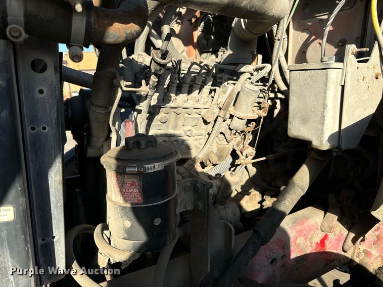 image for item DT2031 1997 Ford  LNT8000 flatbed truck with crane