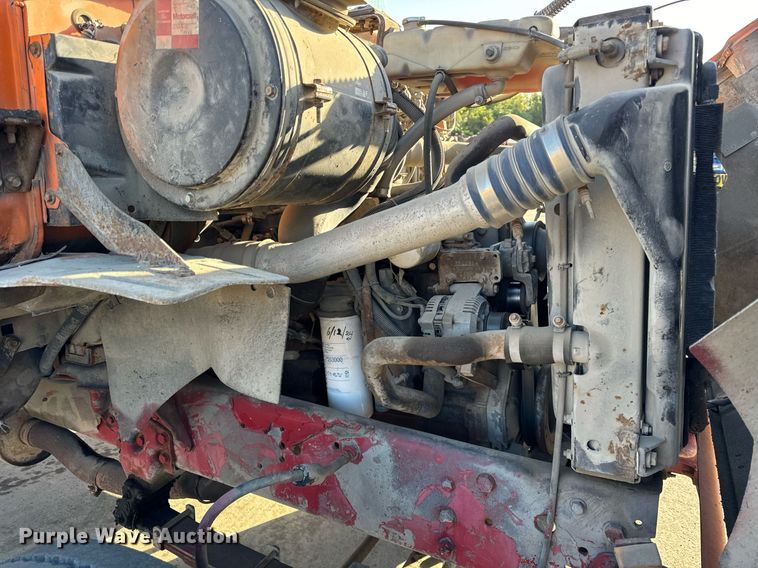 image for item DT2031 1997 Ford  LNT8000 flatbed truck with crane