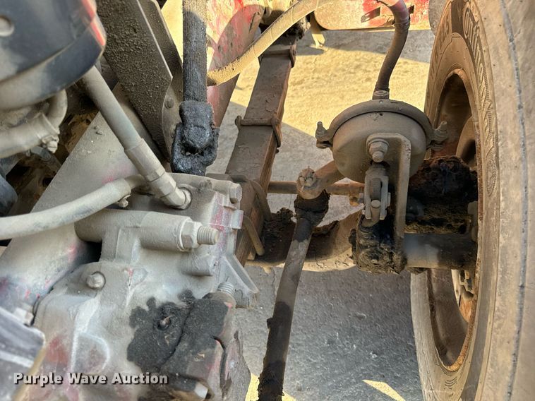 image for item DT2031 1997 Ford  LNT8000 flatbed truck with crane