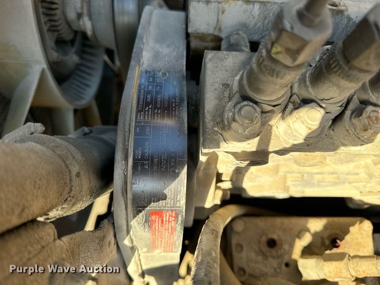 image for item DT2031 1997 Ford  LNT8000 flatbed truck with crane