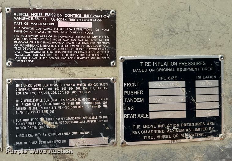 image for item DT2249 1988 Oshkosh  F-1840-SP ready mix truck