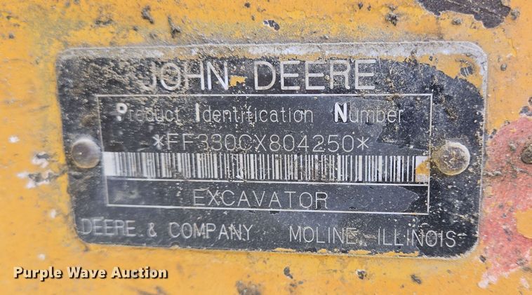 image for item DT5371 2005 John Deere 330C LC excavator