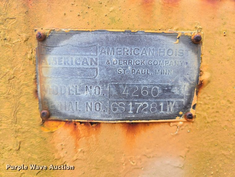 image for item DT5398 1973 American 4260 crane