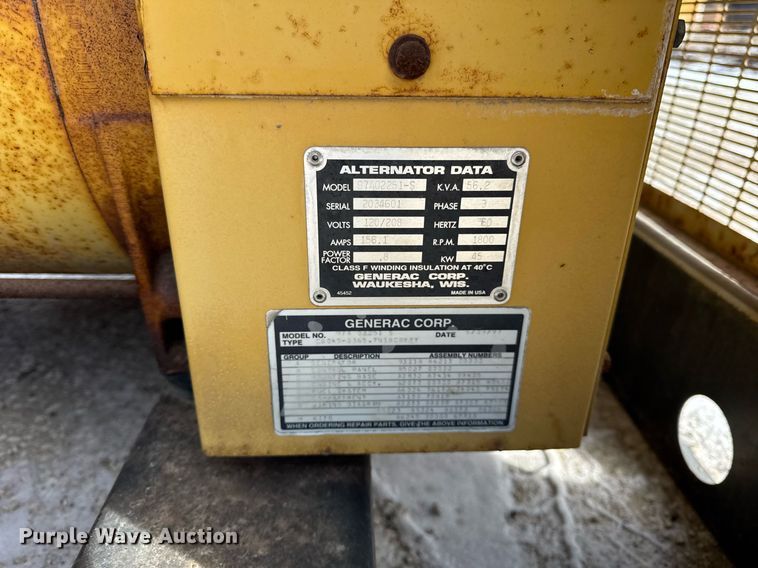 image for item DU3276 1997 Generac Olympian  generator