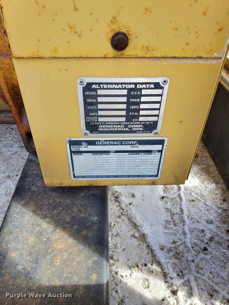 image for item DU3276 1997 Generac Olympian  generator