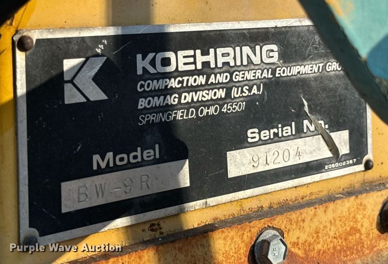 image for item DU9655 Bomag BW-9R pneumatic roller