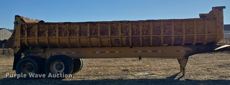image for item DV0094 1987 Fruehauf end dump trailer