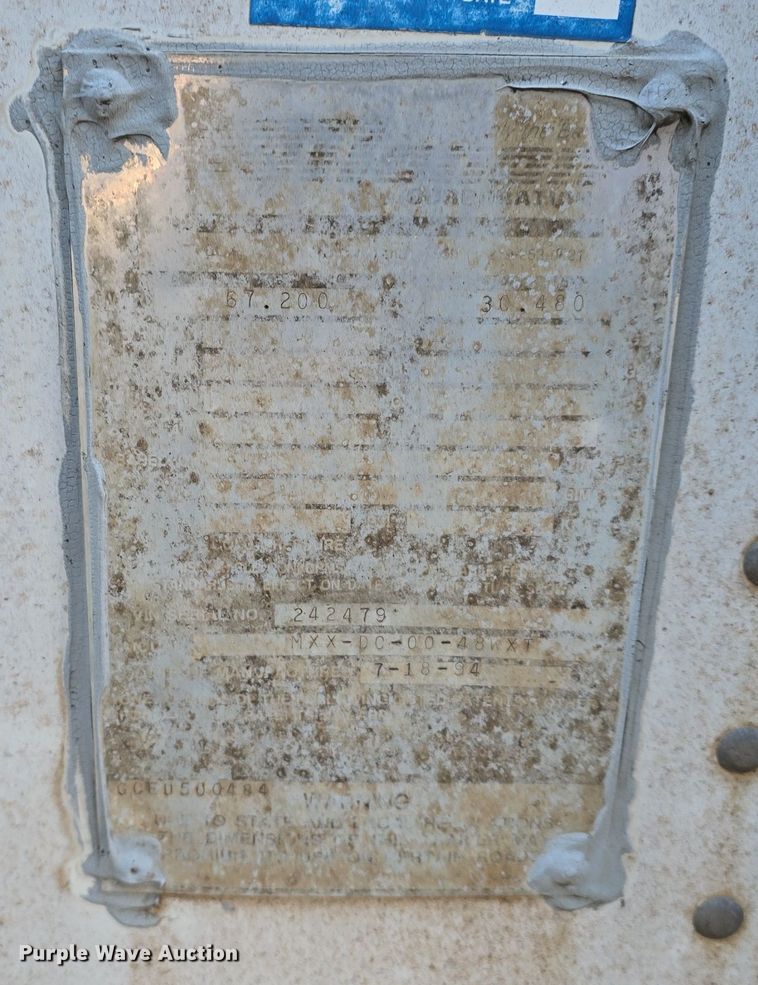 image for item DV0178 1994 Monon MXX-DC-00-48WXT storage container