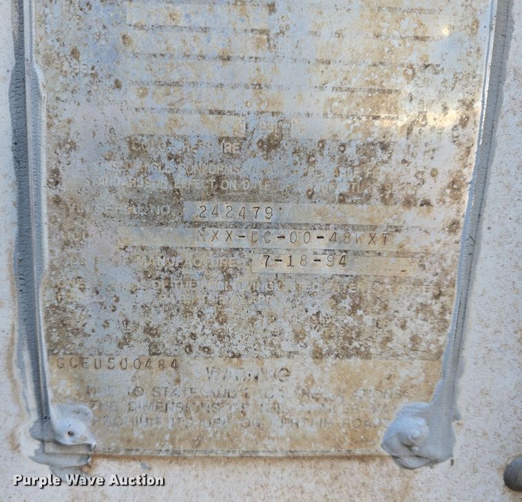 image for item DV0178 1994 Monon MXX-DC-00-48WXT storage container