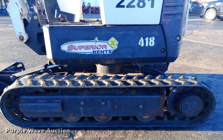 image for item DW0910 2017 Bobcat 418 mini excavator