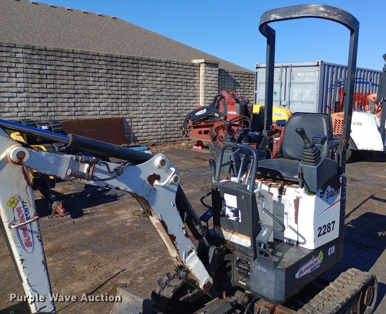 image for item DW0911 2017 Bobcat 418 mini excavator