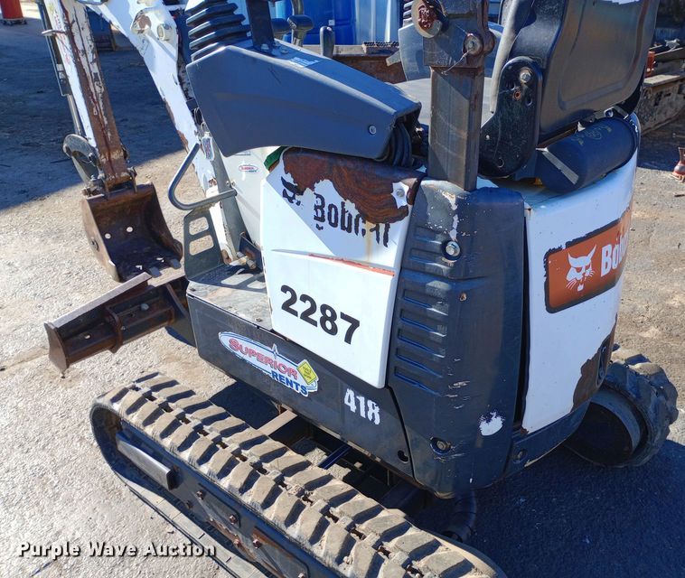 image for item DW0911 2017 Bobcat 418 mini excavator