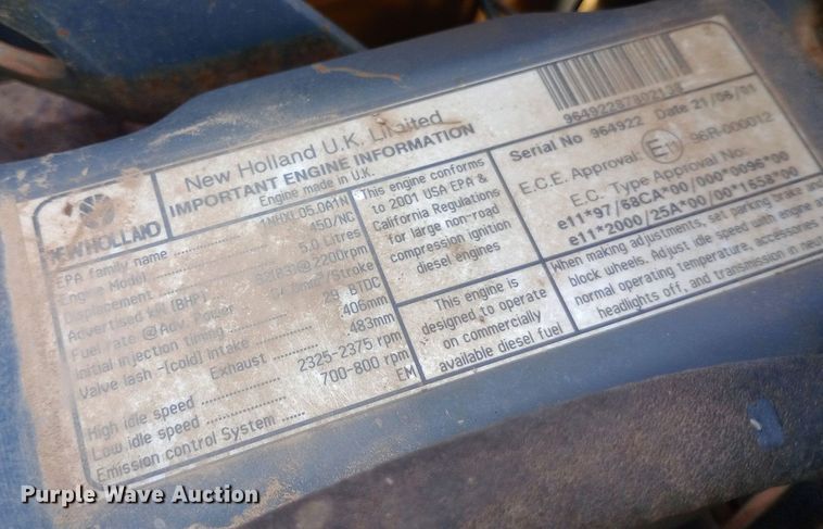 image for item DW0954 2002 New Holland LS190 skid steer loader