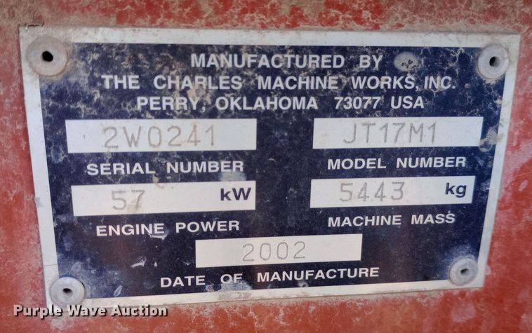 image for item DW0972 2002 Ditch Witch  JT1720 directional boring unit