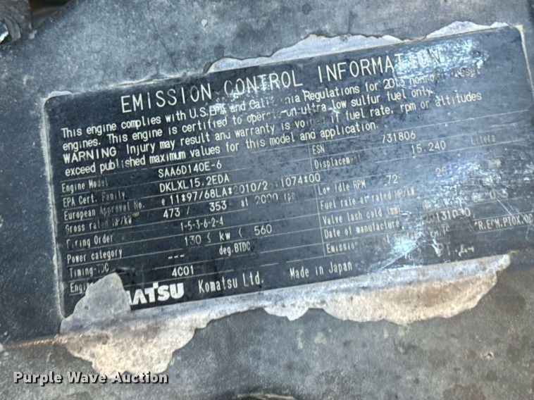 image for item DW2415 2014 Komatsu HM400-3 articulated haul truck