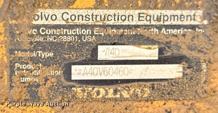 image for item DW2422 2000 Volvo A40 articulated haul truck