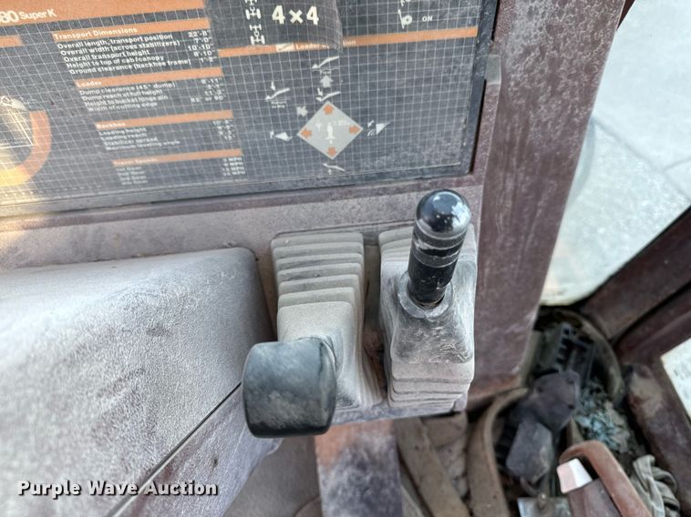image for item DW2429 1991 Case 580 Super K backhoe