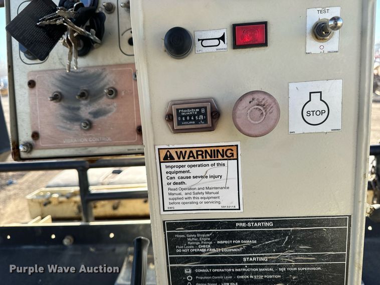 image for item DW2443 2001 Ingersoll Rand DD-110HF double drum vibratory roller