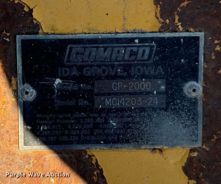 image for item DW2444 1987 Gomaco GP-2000 slip form paver