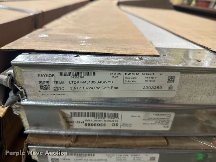 image for item DX3807 (24) 10' x 2' garage door panels 