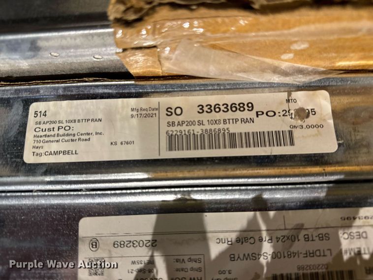 image for item DX3807 (24) 10' x 2' garage door panels 