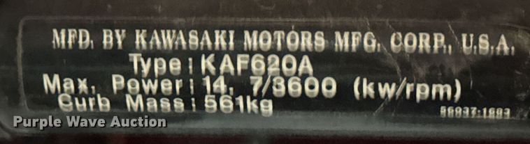 image for item DX3808 2000 Kawasaki Mule 2510 utility vehicle