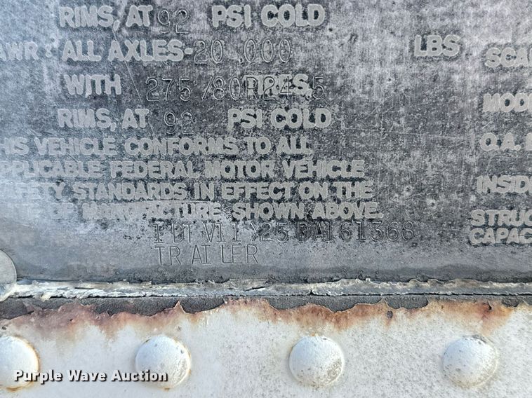 image for item DX3809 1983 Dorsey AI DT-282LS dry van trailer