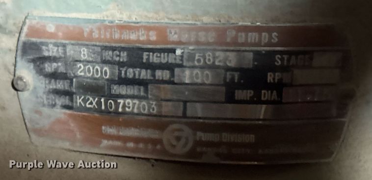 image for item DX3848 Fairbanks Morse pump