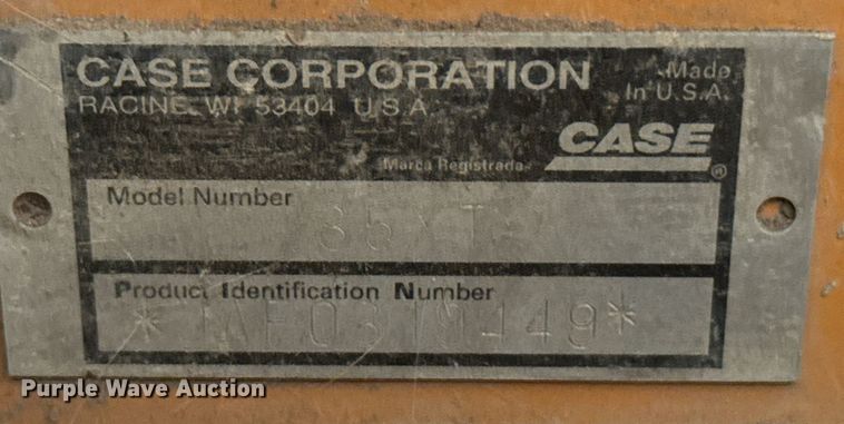 image for item DX3921 2001 Case 85XT skid steer loader