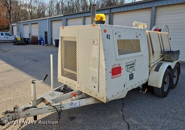 image for item EE7968 2001 Sewer Equipment sewer jetter trailer