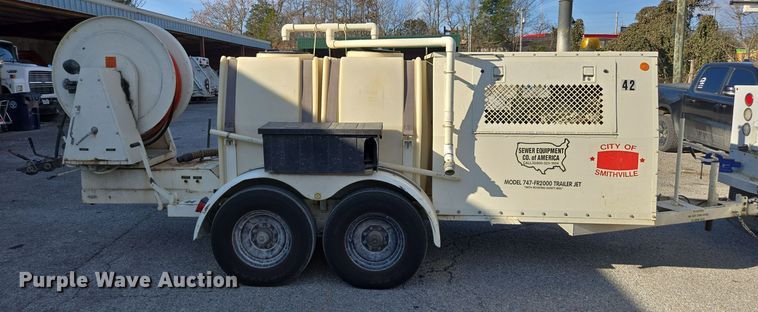 image for item EE7968 2001 Sewer Equipment sewer jetter trailer