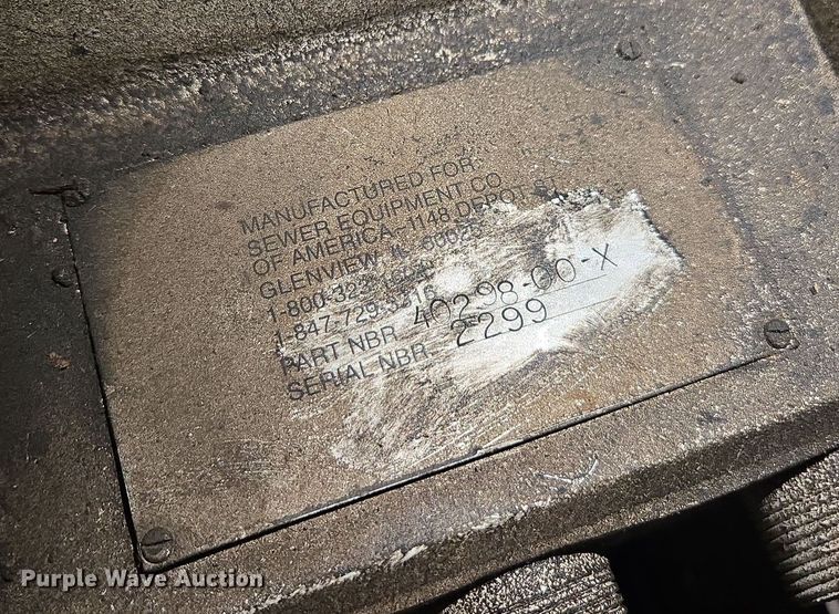 image for item EE7968 2001 Sewer Equipment sewer jetter trailer