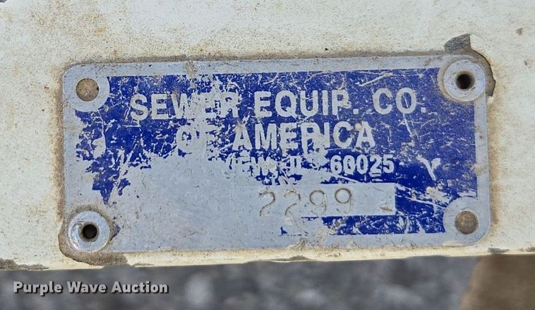 image for item EE7968 2001 Sewer Equipment sewer jetter trailer