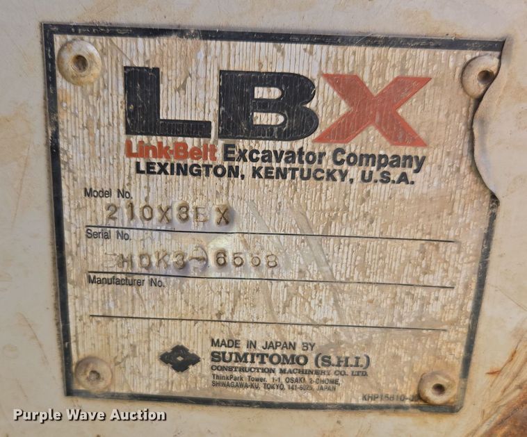 image for item EE7969 2013 Link-Belt 210 X3 excavator