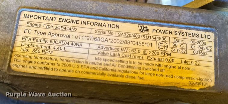 image for item EG2339 2006 JCB 506C HL telehandler