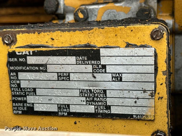 image for item EG7011 1987 Caterpillar 936 wheel loader