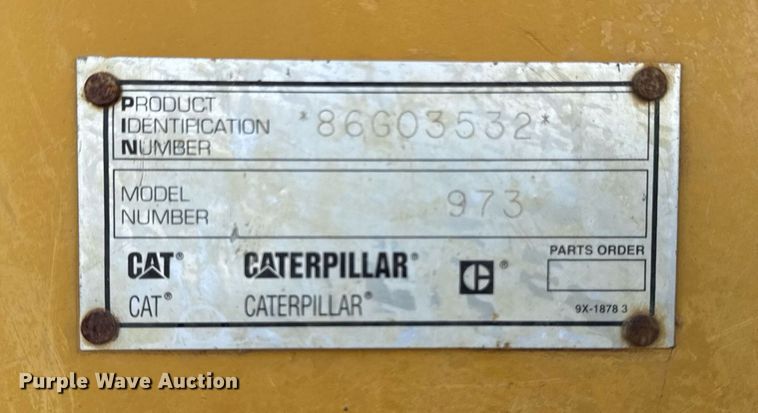 image for item EG7051 2000 Caterpillar 973 track loader
