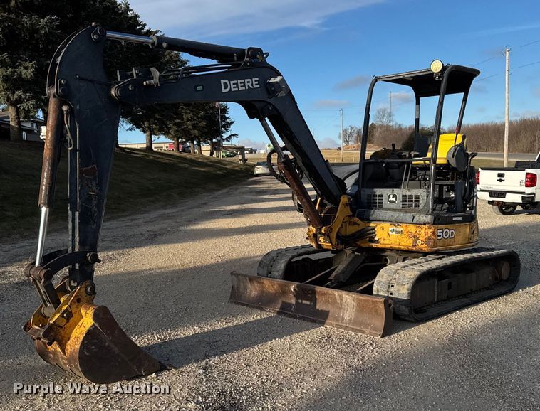 image for item EG7060 2007 John deere 50D mini excavator