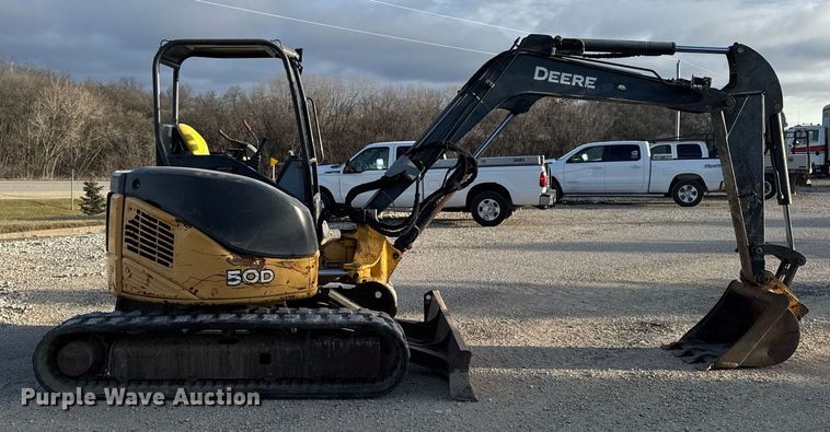 image for item EG7060 2007 John deere 50D mini excavator