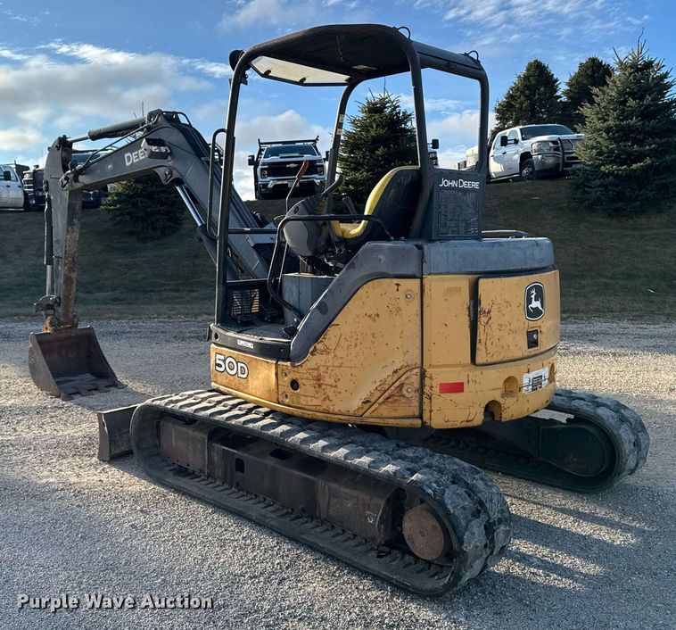 image for item EG7060 2007 John deere 50D mini excavator