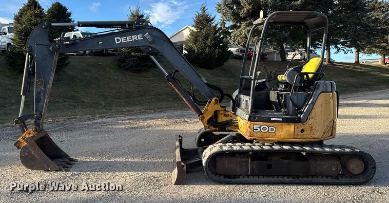 image for item EG7060 2007 John deere 50D mini excavator