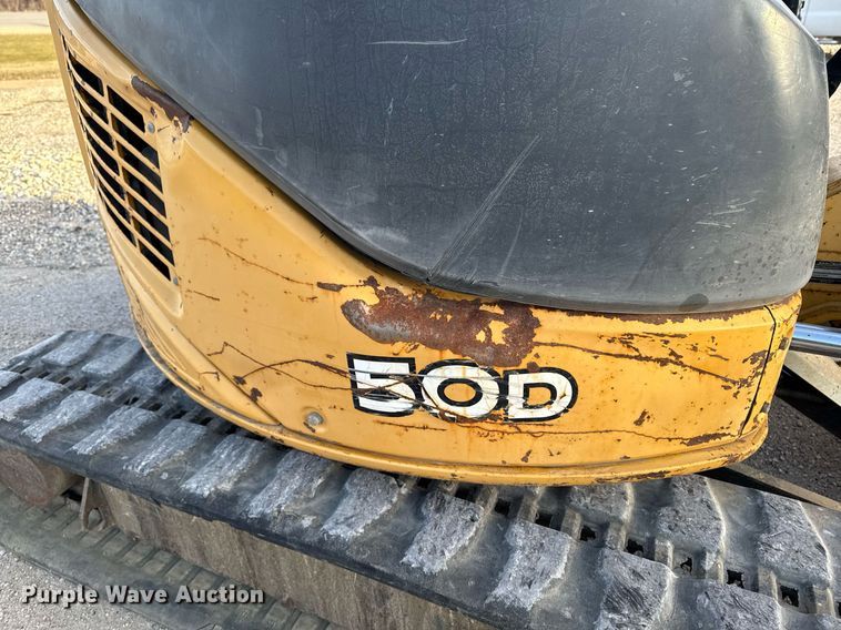 image for item EG7060 2007 John deere 50D mini excavator