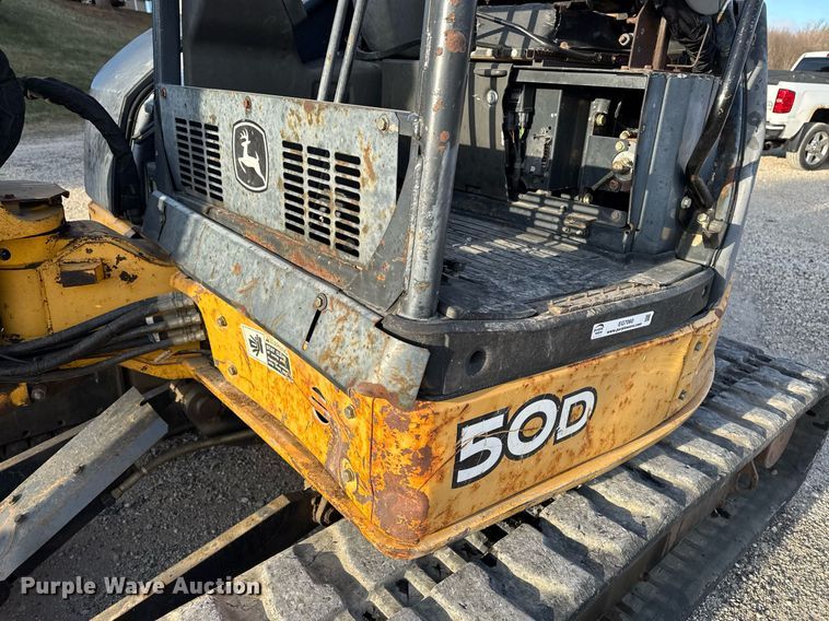image for item EG7060 2007 John deere 50D mini excavator