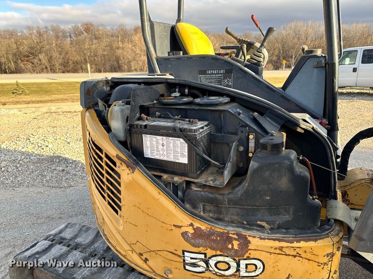 image for item EG7060 2007 John deere 50D mini excavator