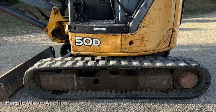 image for item EG7060 2007 John deere 50D mini excavator